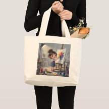 Whimsical Girl Tote Bag