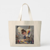 Whimsical Girl Tote Bag (Achterkant)