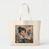 Whimsical Girl Tote Bag (Voorkant)