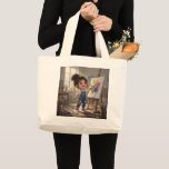 Whimsical Girl Tote Bag<br><div class="desc">Whimsical Girl Tote Bag Carry your essentials in style with this Whimsical Girl Tote Bag. This tote features a charming and imaginative illustration of a whimsical girl designed with soft colors and playful artistic elements. perfect for shopping, books, errands, or everyday use, it combines creativity and practicality in one stylish...</div>