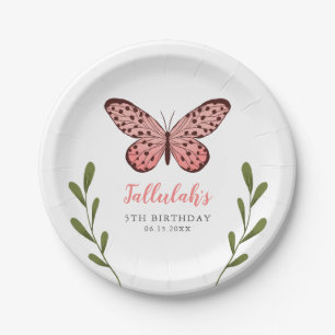Whimsical Girls Butterfly Birthday Party Papieren Bordje