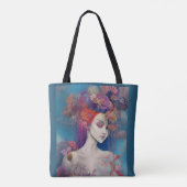 Whimsical Girls Face Nymph Fairy Witch Magical Tot Tote Bag (Achterkant)