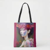Whimsical Girls Face Nymph Fairy Witch Magical Tot Tote Bag (Voorkant)