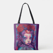 Whimsical Girls Face Nymph Fairy Witch Magical Tot Tote Bag (Achterkant)