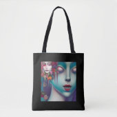 Whimsical Girls Face Nymph Fairy Witch Magical Tot Tote Bag (Voorkant)