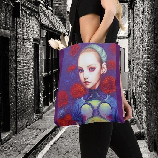 Whimsical Girls Face Nymph Fairy Witch Magical Tot Tote Bag