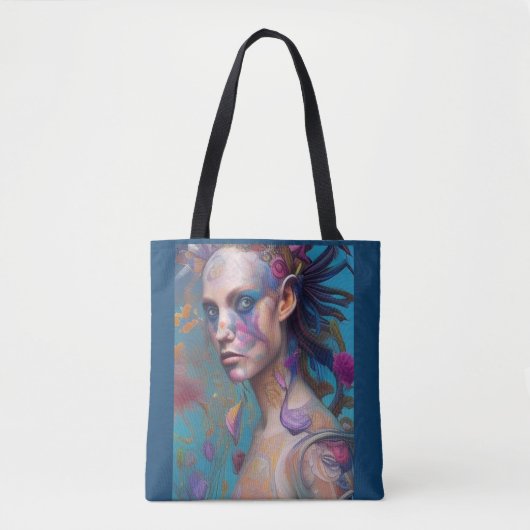Whimsical Girls Face Nymph Fairy Witch Magical Tot Tote Bag (Voorkant)