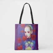 Whimsical Girls Face Nymph Fairy Witch Magical Tot Tote Bag (Voorkant)