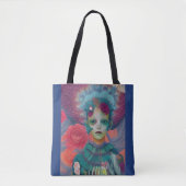 Whimsical Girls Face Nymph Fairy Witch Magical Tote Bag (Voorkant)