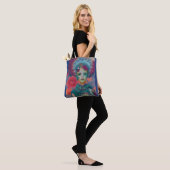 Whimsical Girls Face Nymph Fairy Witch Magical Tote Bag (Op model)
