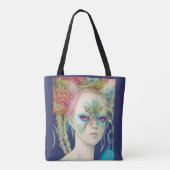Whimsical Girls Face Nymph Fairy Witch Magical Tote Bag (Achterkant)