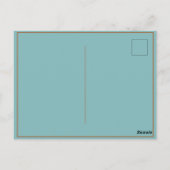 Whimsical Glamour: Afro Pin-Up Luipaard Briefkaart (Achterkant)