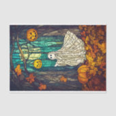 Whimsical Glas in lood Ghost AB5 Decoupage Tissuepapier (Voorkant)