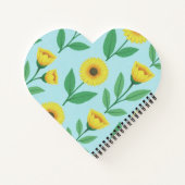 Whimsical Glee Bloem Notitieboek (Achterkant)