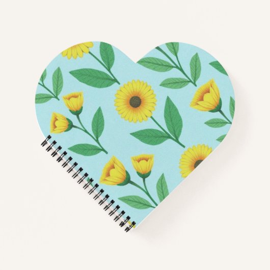 Whimsical Glee Bloem Notitieboek (Voorkant)