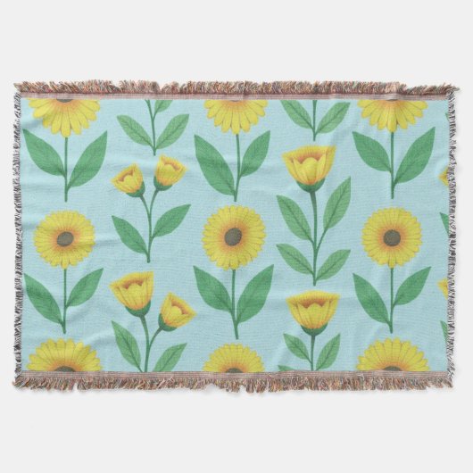 Whimsical Glee Bloom Deken (Voorkant)