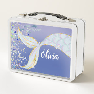 Whimsical Glitter Zeemeermin Beachy Onder het Zee