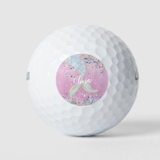 Whimsical Glitter Zeemeermin Beachy Onder het Zee Golfballen