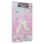 Whimsical Glitter Zeemeermin Beachy Onder het Zee Klembord (Rechts)