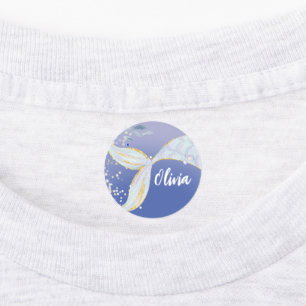 Whimsical Glitter Zeemeermin Beachy Onder het Zee Labels