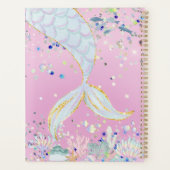 Whimsical Glitter Zeemeermin Beachy Onder het Zee Planner (Achterkant)