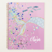 Whimsical Glitter Zeemeermin Beachy Onder het Zee Planner (Voorkant)