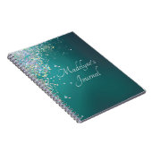 Whimsical Glittery Script Journal Notitieboek (Rechterzijde)