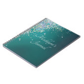 Whimsical Glittery Script Journal Notitieboek (Linkerzijde)