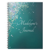 Whimsical Glittery Script Journal Notitieboek (Voorkant)