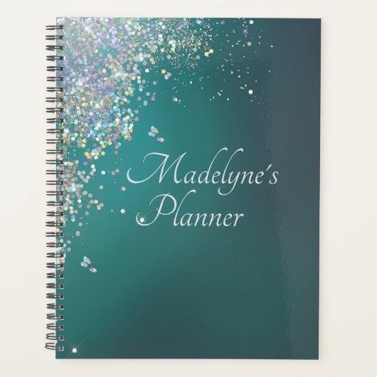 Whimsical Glittery Script Journal Planner (Voorkant)