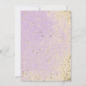 Whimsical Glittery Stars Flat Kaart Birthday (Achterkant)