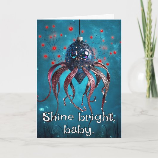 ** Whimsical Glow Funny 18 Magische Kerstmis AP97 Bedankkaart (Voorkant)