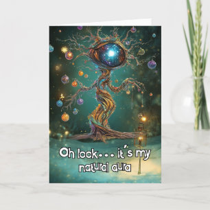 ** Whimsical Glow Funny Magical 35 Christmas AP97 Bedankkaart