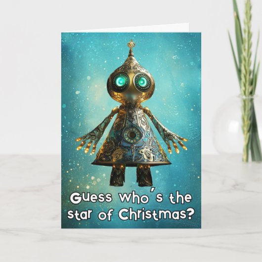 ** Whimsical Glow Funny Magical Christmas 13 AP97 Bedankkaart (Voorkant)