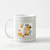 Whimsical Gnome Don’t Worry Bee Happy Daisy Mug Koffiemok (Links)