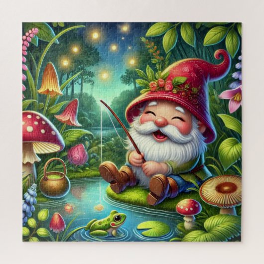 Whimsical Gnome Gevist door A Magical Forest Legpuzzel (Verticaal)