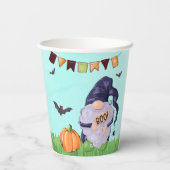 Whimsical Gnome Halloween Papieren Bekers (Achterkant)