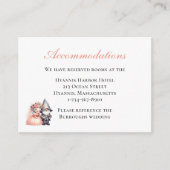 Whimsical Gnome Huwelijksaccommodatie Woodland Informatiekaartje (Voorkant)