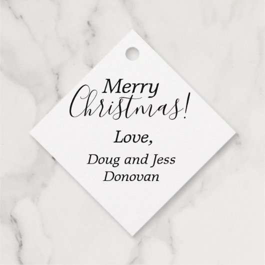 Whimsical Gnome in vrachtwagen met geschenken Bedankjes Labels (Achterkant)