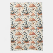 Whimsical Gnome & Mushroom Enchanting Woodland Theedoek (Verticaal)