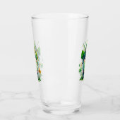 Whimsical Gnome omgeven door levendige bladeren Glas (Links)