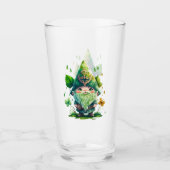 Whimsical Gnome omgeven door levendige bladeren Glas (Voorkant)