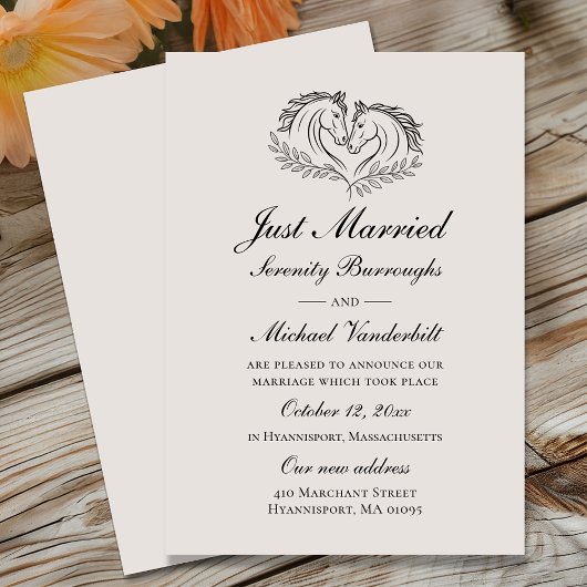 Whimsical Gnome Sinaasappel net getrouwd bruiloft Aankondiging