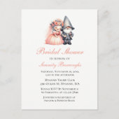 Whimsical Gnome Vrijgezellenfeest Rustic Woodland Uitnodiging Briefkaart (Voorkant)
