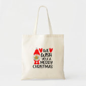 Whimsical Gnome - vrolijke kerstharten Tote Bag (Voorkant)