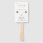 Whimsical Gnome Woodland Forest Wedding Program Handwaaier (Voorkant)