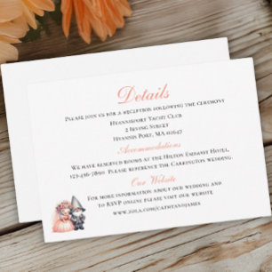 Whimsical Gnome Woodland Garden Wedding Details Informatiekaartje