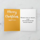 Whimsical Gnomen Een foto Vrolijk Kerstfeest Feestdagen Kaart (Binnen)