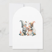 Whimsical Gnomes Fun Wedding Invitation  Kaart (Achterkant)