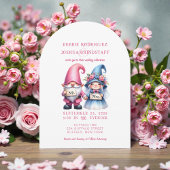 Whimsical Gnomes Fun Wedding Invitation Kaart